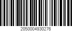 Código de barras (EAN, GTIN, SKU, ISBN): '2050004930276'