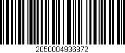 Código de barras (EAN, GTIN, SKU, ISBN): '2050004936872'