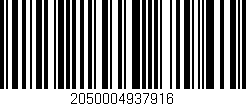 Código de barras (EAN, GTIN, SKU, ISBN): '2050004937916'