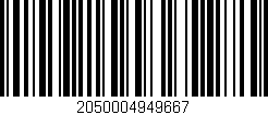 Código de barras (EAN, GTIN, SKU, ISBN): '2050004949667'