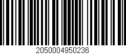 Código de barras (EAN, GTIN, SKU, ISBN): '2050004950236'