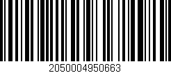 Código de barras (EAN, GTIN, SKU, ISBN): '2050004950663'