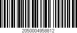 Código de barras (EAN, GTIN, SKU, ISBN): '2050004958812'