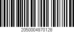 Código de barras (EAN, GTIN, SKU, ISBN): '2050004970128'