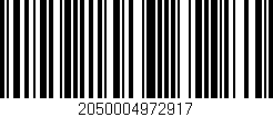 Código de barras (EAN, GTIN, SKU, ISBN): '2050004972917'