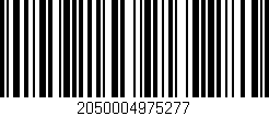 Código de barras (EAN, GTIN, SKU, ISBN): '2050004975277'
