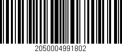 Código de barras (EAN, GTIN, SKU, ISBN): '2050004991802'