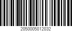 Código de barras (EAN, GTIN, SKU, ISBN): '2050005012032'