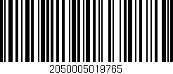 Código de barras (EAN, GTIN, SKU, ISBN): '2050005019765'