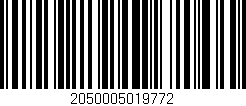 Código de barras (EAN, GTIN, SKU, ISBN): '2050005019772'