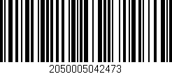 Código de barras (EAN, GTIN, SKU, ISBN): '2050005042473'