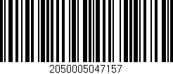 Código de barras (EAN, GTIN, SKU, ISBN): '2050005047157'