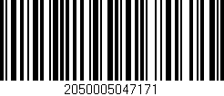 Código de barras (EAN, GTIN, SKU, ISBN): '2050005047171'