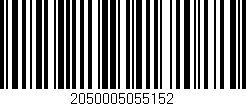 Código de barras (EAN, GTIN, SKU, ISBN): '2050005055152'