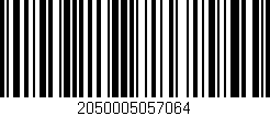 Código de barras (EAN, GTIN, SKU, ISBN): '2050005057064'