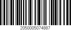 Código de barras (EAN, GTIN, SKU, ISBN): '2050005074887'