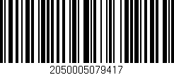 Código de barras (EAN, GTIN, SKU, ISBN): '2050005079417'