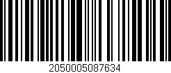 Código de barras (EAN, GTIN, SKU, ISBN): '2050005087634'