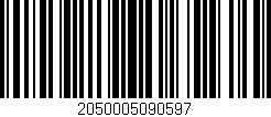 Código de barras (EAN, GTIN, SKU, ISBN): '2050005090597'