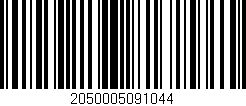Código de barras (EAN, GTIN, SKU, ISBN): '2050005091044'