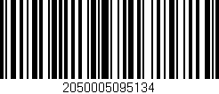 Código de barras (EAN, GTIN, SKU, ISBN): '2050005095134'