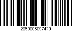 Código de barras (EAN, GTIN, SKU, ISBN): '2050005097473'