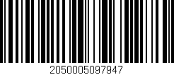 Código de barras (EAN, GTIN, SKU, ISBN): '2050005097947'