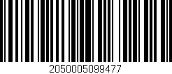 Código de barras (EAN, GTIN, SKU, ISBN): '2050005099477'