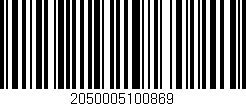 Código de barras (EAN, GTIN, SKU, ISBN): '2050005100869'