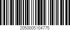 Código de barras (EAN, GTIN, SKU, ISBN): '2050005104775'