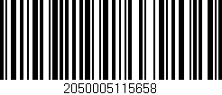 Código de barras (EAN, GTIN, SKU, ISBN): '2050005115658'