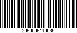 Código de barras (EAN, GTIN, SKU, ISBN): '2050005119069'