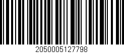 Código de barras (EAN, GTIN, SKU, ISBN): '2050005127798'