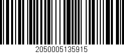 Código de barras (EAN, GTIN, SKU, ISBN): '2050005135915'