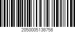Código de barras (EAN, GTIN, SKU, ISBN): '2050005138756'