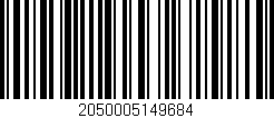 Código de barras (EAN, GTIN, SKU, ISBN): '2050005149684'