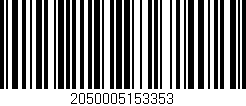 Código de barras (EAN, GTIN, SKU, ISBN): '2050005153353'