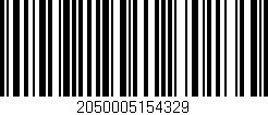 Código de barras (EAN, GTIN, SKU, ISBN): '2050005154329'