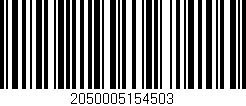 Código de barras (EAN, GTIN, SKU, ISBN): '2050005154503'