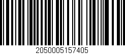Código de barras (EAN, GTIN, SKU, ISBN): '2050005157405'
