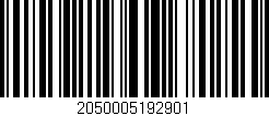 Código de barras (EAN, GTIN, SKU, ISBN): '2050005192901'