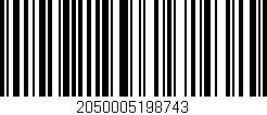 Código de barras (EAN, GTIN, SKU, ISBN): '2050005198743'