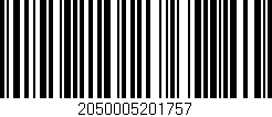 Código de barras (EAN, GTIN, SKU, ISBN): '2050005201757'