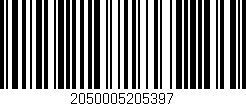 Código de barras (EAN, GTIN, SKU, ISBN): '2050005205397'