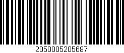 Código de barras (EAN, GTIN, SKU, ISBN): '2050005205687'
