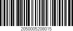 Código de barras (EAN, GTIN, SKU, ISBN): '2050005208015'