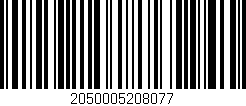 Código de barras (EAN, GTIN, SKU, ISBN): '2050005208077'