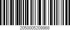 Código de barras (EAN, GTIN, SKU, ISBN): '2050005209968'
