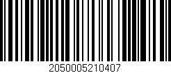 Código de barras (EAN, GTIN, SKU, ISBN): '2050005210407'