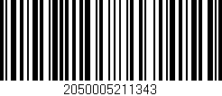 Código de barras (EAN, GTIN, SKU, ISBN): '2050005211343'
